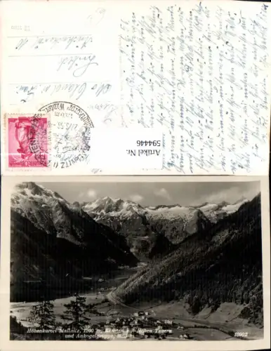 594446,Foto Ak Mallnitz m. Hohen Tauern u. Ankogel-Gruppe