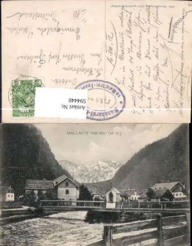 594448,Mallnitz Ansicht Brücke Marterl Bildstock