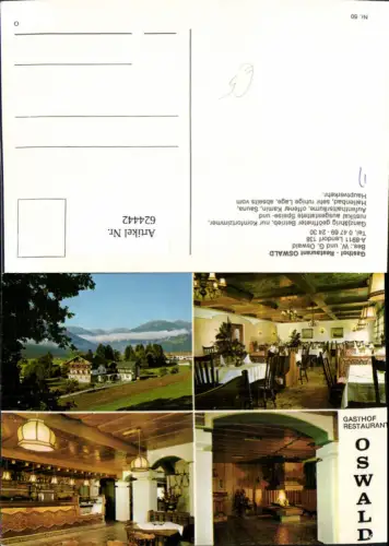 624442,Mehrbild Ak Lendorf Gasthof Restaurant Oswald