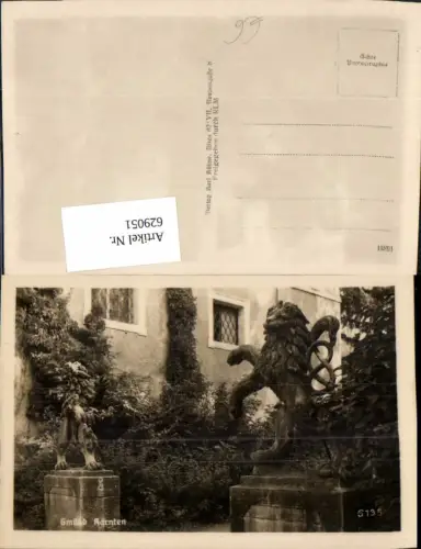 629051,Foto Ak Gmünd in Kärnten Ansicht Löwendenkmal