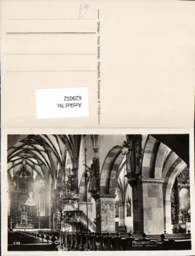 629052,Millstatt a. See Kirche Innenansicht