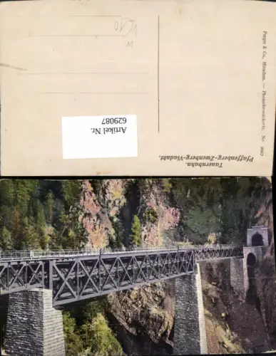 629087,Tauernbahn Pfaffenberg-Zwenberg-Viadukt Reißeck pub Purger Co 9667
