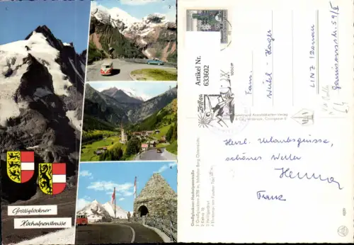 633602,Mehrbild Ak Großglockner Hochalpenstraße Heiligenblut VW Bully