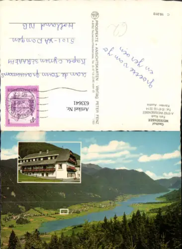 633641,Mehrbild Ak Weissensee Weißensee Gasthof Weissensee