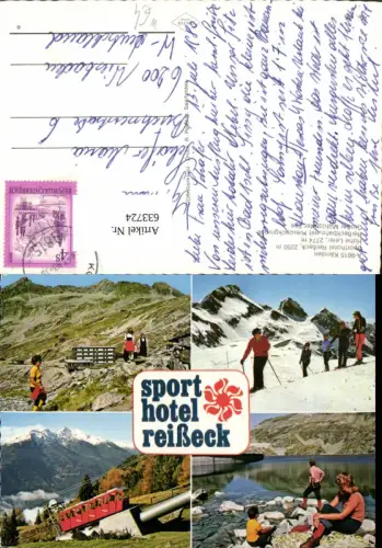 633724,Mehrbild Ak Sporthotel Reißeck Hohe Leier Reißeckbahn