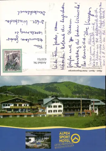 633751,Mehrbild Ak Alpen-Sport-Hotel Bogensperger Rennweg am Katschberg