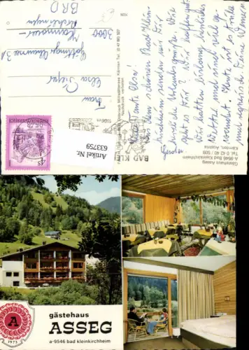 633759,Mehrbild Ak Bad Kleinkirchheim Gästehaus Asseg