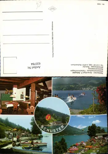 633784,Mehrbild Ak Spittal an der Drau Rothenthurn Restaurant Strandbad Schuster Wasserski