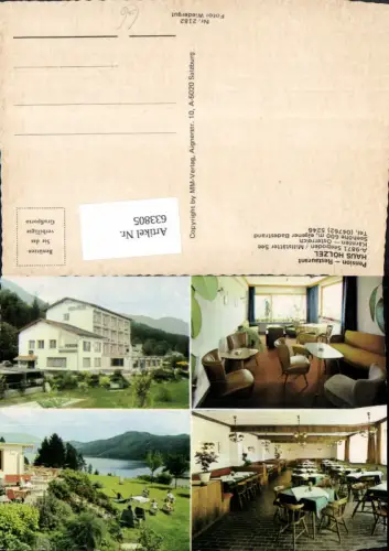 633805,Mehrbild Ak Seeboden a. Millstätter See Pension Restaurant Haus Hölzel