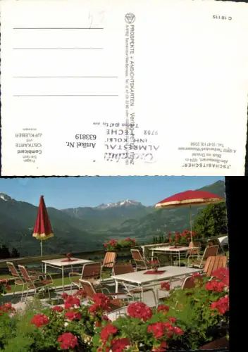 633819,Techendorf a. Weißensee Tschabitscher Alm-Restaurant Blick ins Drautal