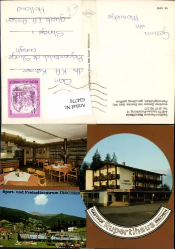 634776,Mehrbild Ak Irschen Potschling Gasthof Pension Rupertihaus