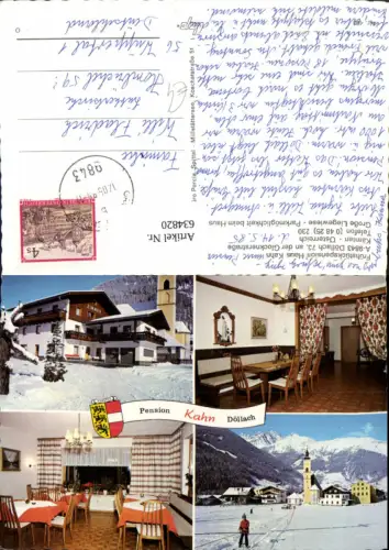 634820,Mehrbild Ak Döllach a. d. Glocknerstraße Großkirchheim Pension Haus Kahn Wintersport