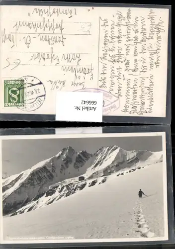 666642,Foto Ak Oberwalderhütte geg. Großglockner Heiligenblut am Großglockner