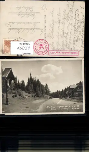 671594,Foto Ak Rennweg am Katschberg Katschberghöhe Grenze Salzburg Kärnten