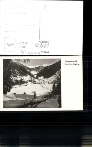 671615,Foto Ak Krems in Kärnten Innerkrems im Winter