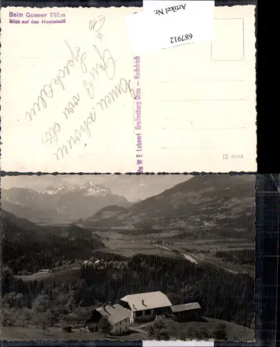 687912 Beim Gosser Hochstadtl b. Greifenburg an der Drau pub W.E. Lehnert