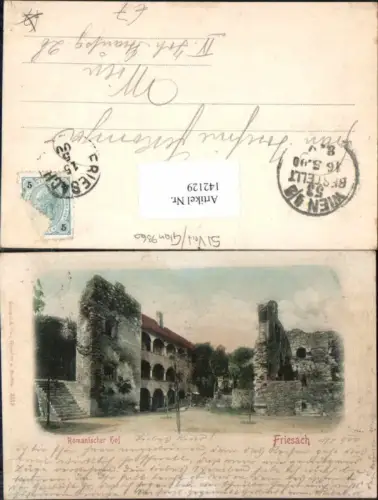 142129,Friesach in Kärnten 1900 Romanischer Hof