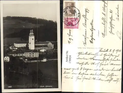 170924,Gurk Ortsansicht Kirche