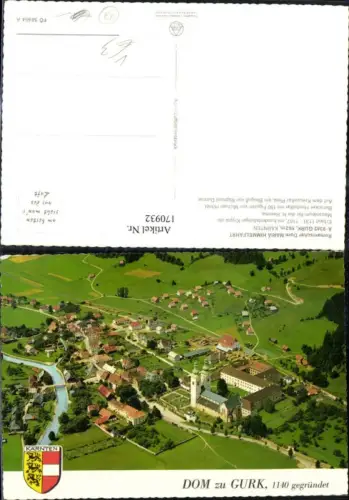170932,Dom zu Gurk Totale Romanischer Dom Mariä Himmelfahrt pub Alpine Luftbild