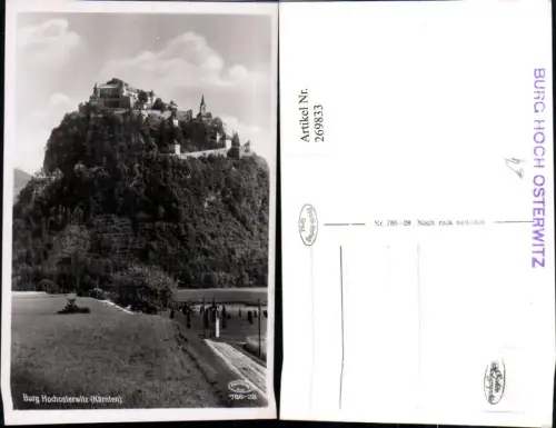 269833,Burg Hochosterwitz Wegpartie Bildstöckl