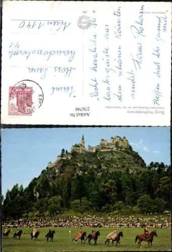 276748,Burg Hochosterwitz b. St. Veit an d. Glan Historische Reitergruppe bei d. Falknerschau