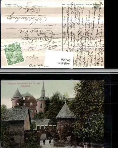 299550,Sankt Veit an der Glan Schloss Frauenstein Motiv Türme