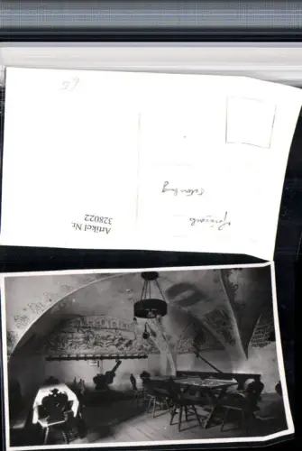 328022,Foto AK Friesach Petersburg Innenansicht Tische