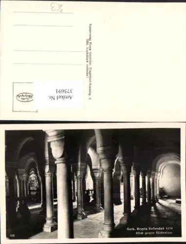 375691,Gurk Krypta Blick geg. Südosten Säulen pub Franz Schilcher 638