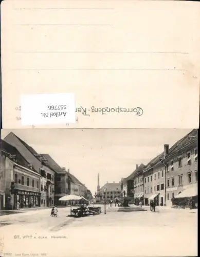 557766,tolle AK St. Veit an der Glan Hauptplatz Partie um 1908 pub Louis Glaser 21992