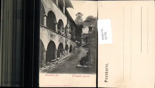 557781,tolle AK Friesach Petersberg Romanischer Hof pub Krall