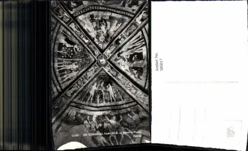 585017,Foto Ak Gurk Sündenfall Fresko im Karner zu Pisweg