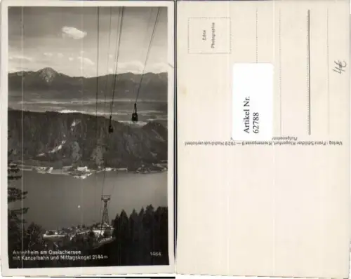 62788,Annenheim Ossiachersee Seilbahn Kanzelbahn
