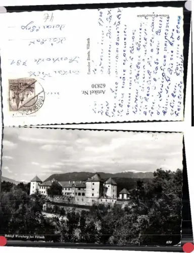 62830,Schloss Wernberg bei Villach pub Strein 670