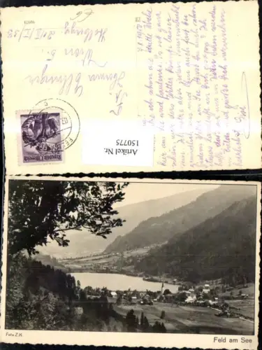 150775,Feld a. See Totale Nockberge Bad Kleinkirchheim 1950
