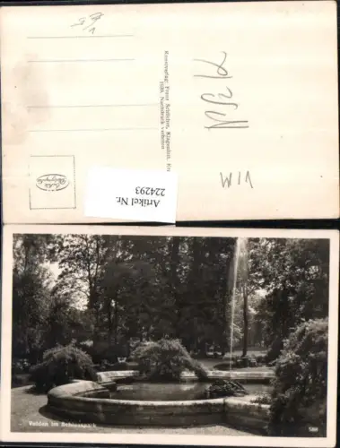 224293,Velden a. Wörthersee Schlosspark Park Springbrunnen pub Franz Schilcher 588