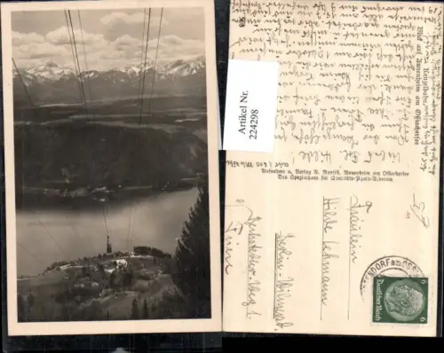 224298,Kanzelbahn Seilbahn Gondel Blick auf Annenheim a. Ossiachersee b. Villach