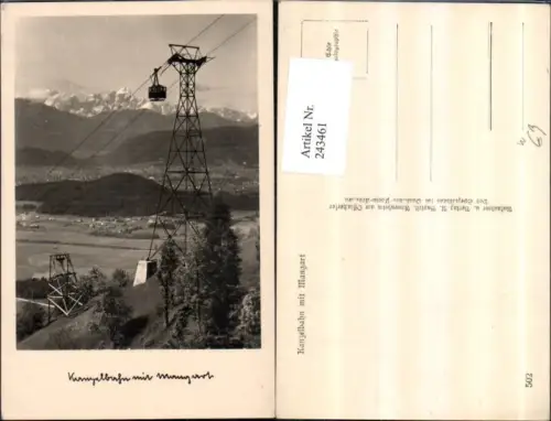 243461,Kanzelbahn Seilbahn m. Mangart b. Annenheim