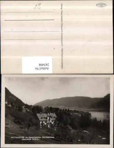 243498,Sattendorf am Ossiachersee Görlitzenhaus pub Franz Schilcher 464