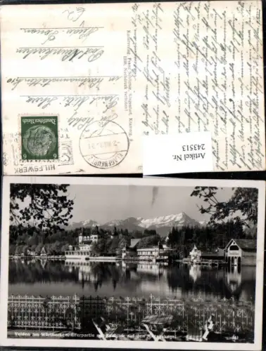 243513,Velden am Wörthersee Uferpartie m. Blick auf d. Mittagskogel pub Franz Schilcher 342