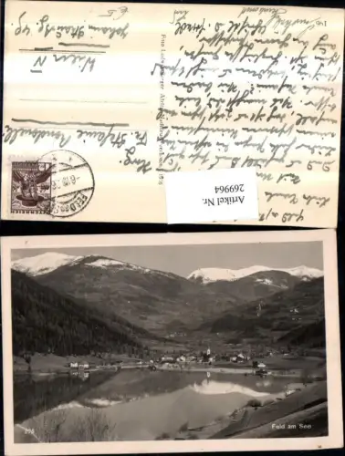 269964,Feld am See Totale Bergkulisse