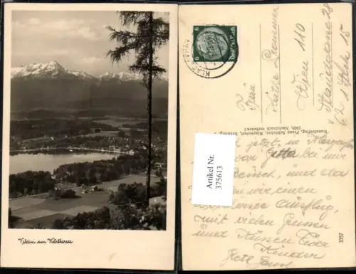 375613,Velden am Wörthersee Totale Bergkulisse pub Franz Schilcher