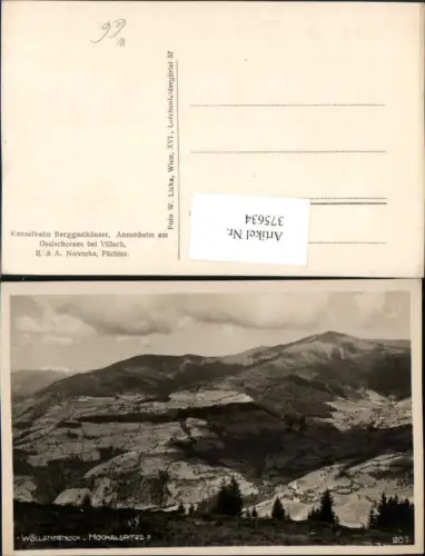 375634,Wöllanernock u. Hochalspitze b. Arriach Bergkulisse