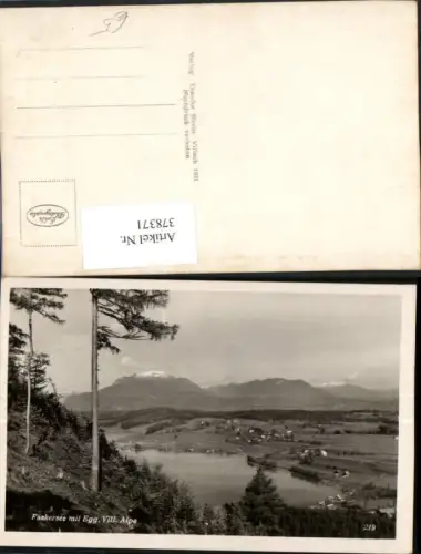 378371,Faakersee See b. Faak m. Egg Villacher Alpe Bergkulisse