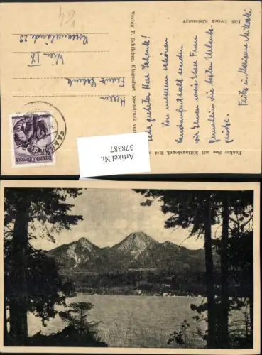 378387,Faakersee See b. Faak m. Mittagskogel Bergkulisse pub Franz Schilcher