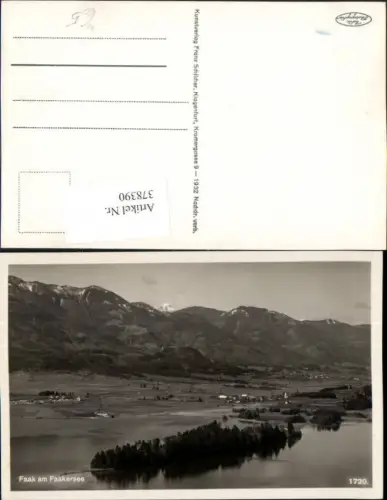 378390,Faak am Faakersee Totale Bergkulisse pub Franz Schilcher 1720