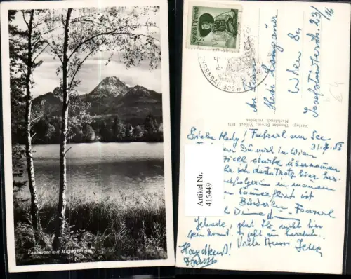 415449,Faakersee See b. Faak am See m. Mittagskogel Bergkulisse