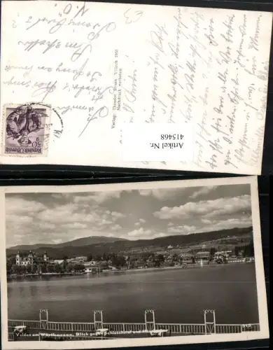 415468,Velden am Wörthersee Teilansicht m. Schlosshotel