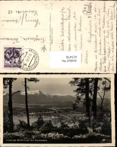 415470,Velden am Wörthersee Totale m. Karawanken Bergkulisse pub Franz Schilcher 184