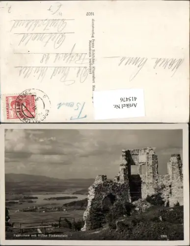 415476,Faakersee See m. Ruine Finkenstein pub Franz Schilcher 3350