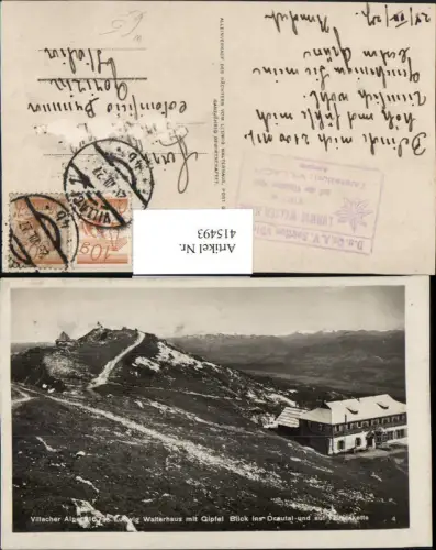 415493,Villacher Alpe Ludwig Walterhaus Berghütte m. Gipfel b. Bad Bleiberg